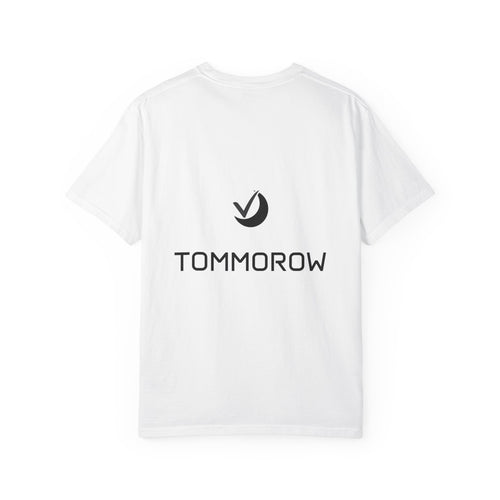 "Tomorrow" T-Shirt — Minimal Back Print Casual Tee